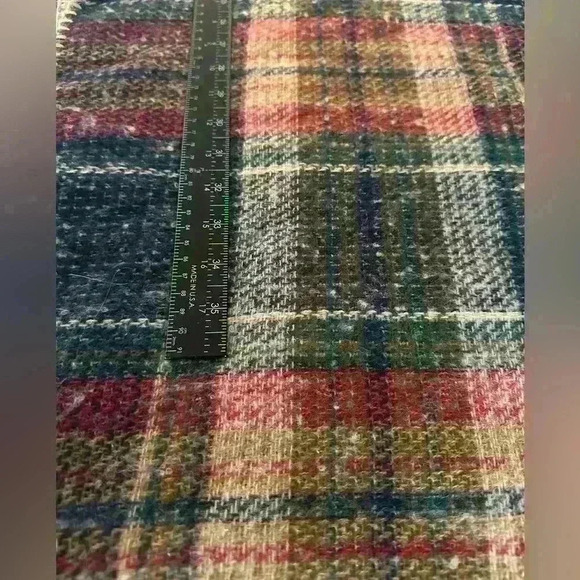 Plaid‎ Women’s Shawl One Size Tartan Plaid Poncho Open Front Winter Blanket Boho - Picture 6 of 9